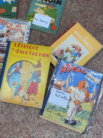 Lot de BD, comprenant :
-	Bibi Fricotin
-	Le...