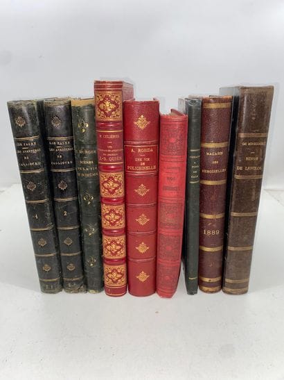 Set of 17 children's books: adventures, travel...