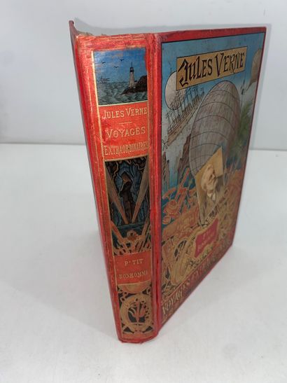 Jules, VERNE 
P’tit Bonhomme
Grand in-8 illustré.
Cartonnage...