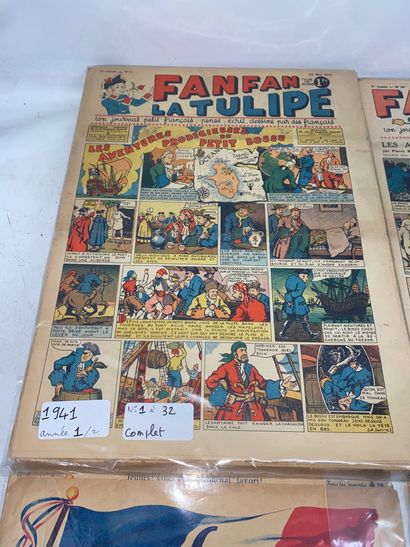 Lot comprenant : 
-	Fanfan la tulipe (1941...