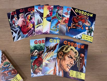 GORDON 
Lot de BD italiennes et françaises,...