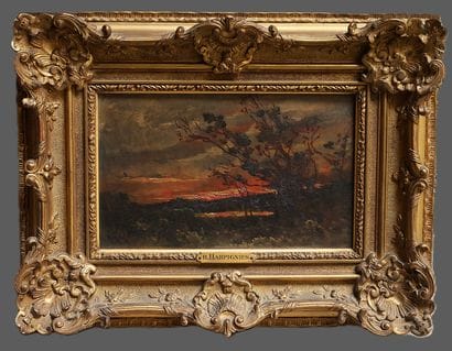 Henri Joseph HARPIGNIES (1819-1916)
Paysage...