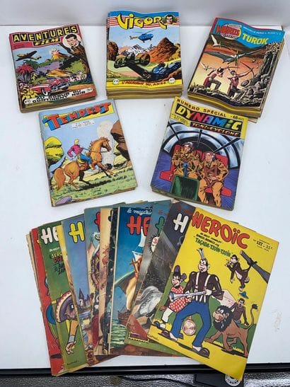 Lot de BD, comprenant : 
-	Tempest, 5 albums.
-	Dynamic,...