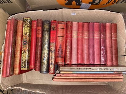 Lot de 7 cartons contenant environ 110 livres...