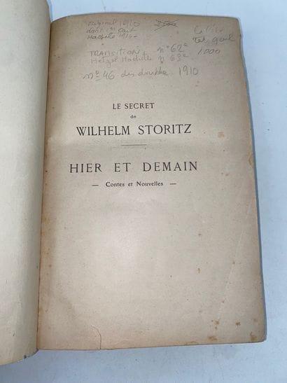 Jules, VERNE 
Le Secret de W. Storitz/Hier...