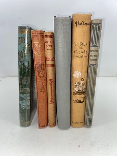 Lot de 9 livres d’enfants, cartonnages d’éditeurs...