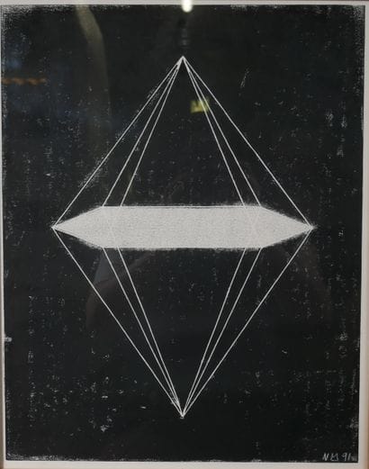 HEDALJ (?) 
Polyptych
Linocuts (5), one monogrammed...