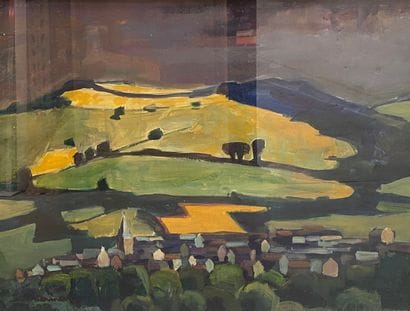 Roger KERINEC (1917-2001)
Champs et village...