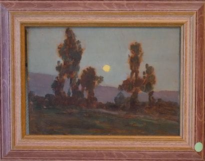 Ecole moderne
Paysage
Huile sur carton monogrammée...