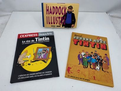 TINTIN 
Lot de 7 albums.
Moderne.