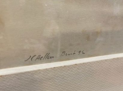 Jean HELLEU (1894-1985) :
Voiliers
Aquarelle...