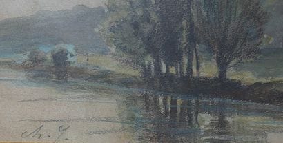 Charles Emile JACQUE (1813-1894)
Paysage...
