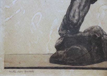 Ecole moderne
Heraklès d'après Bourdelle
Gravure...