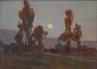 Ecole moderne
Paysage
Huile sur carton monogrammée...