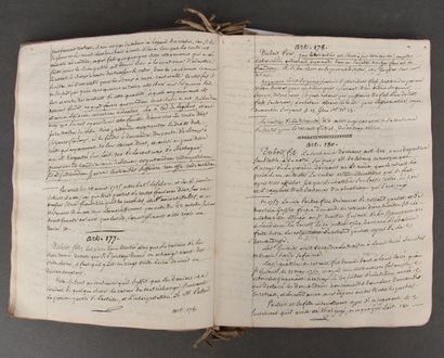 Notes by Messrs. Dubois (father and son)...