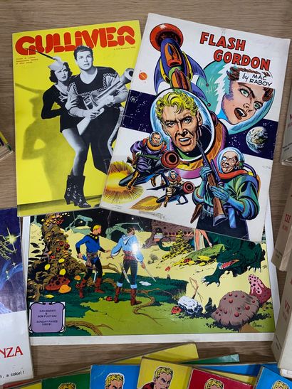 GORDON 
Lot de BD italiennes et françaises,...