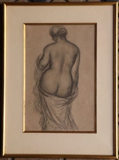 Ecole moderne
Femme nue de dos
Mine de plomb
29...