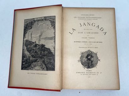 Jules, VERNE 
La Jangada
Grand in-8 illustré.
Cartonnage...