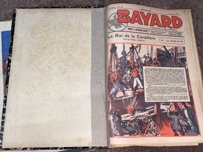 BAYARD 
Ensemble de trois albums, reliures...