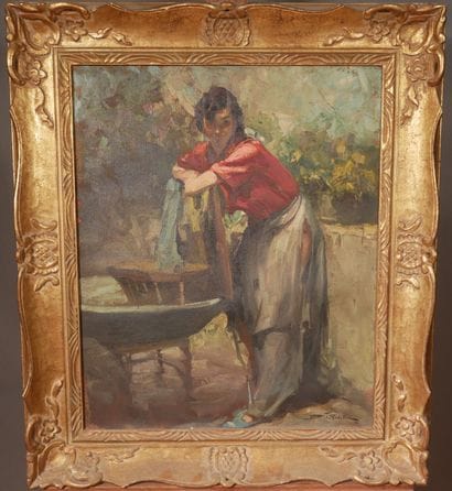 Richard DURANDO TOGO (1910- ?)
Lavandière
Huile...