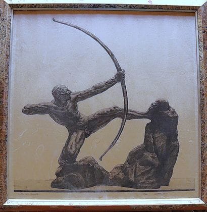Ecole moderne
Heraklès d'après Bourdelle
Gravure...