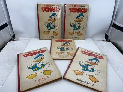 DONALD 
Ensemble de 10 albums sous reliure...