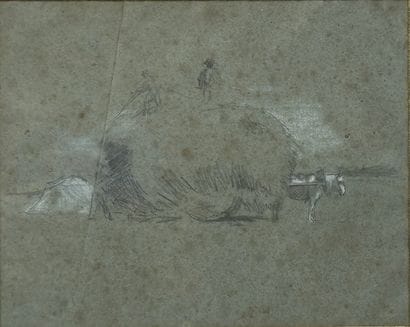 Ecole du XIXème s.
Le ramassage du foin -...