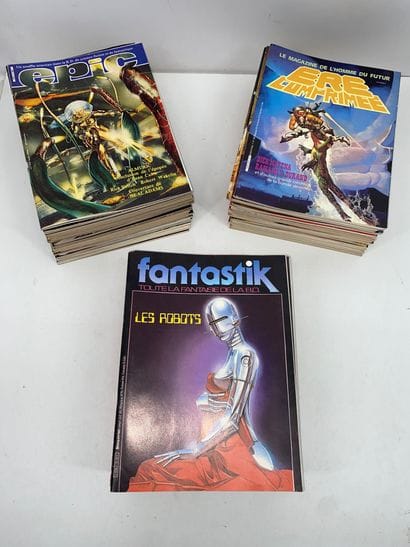 Lot de BD françaises, comprenant : 
-	Fantastik,...