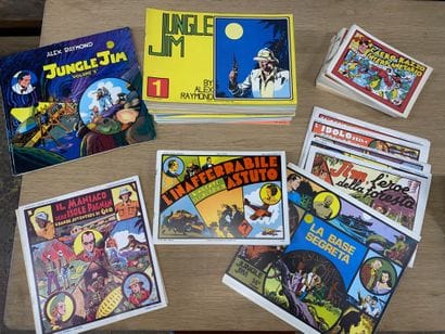 Lot de BD italiennes, comprenant : 
-	Jungle...