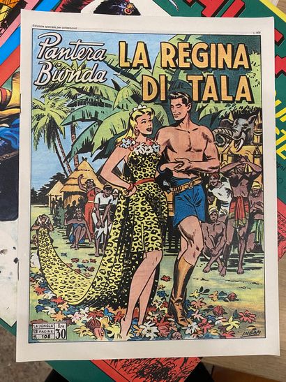 Large collection of vintage Italian comic...
