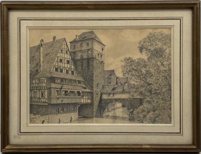 Ecole du XIXème s.
Weinstadel à Nuremberg
Mine...
