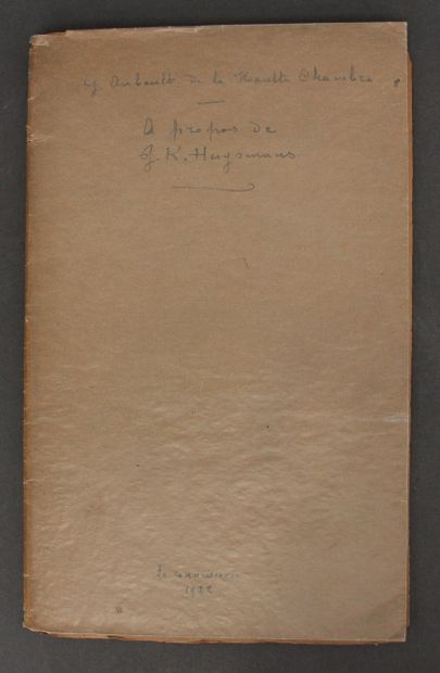 Notes by Messrs. Dubois (father and son)...