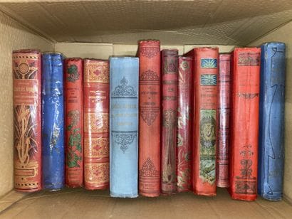 Lot de 7 cartons contenant environ 110 livres...