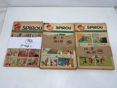 SPIROU 
-	BD hebdomadaire (1947 à 1952) (manque...