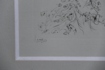 Léonor FINI (1908–1996)
Young Girl with Flowers
Etching,...