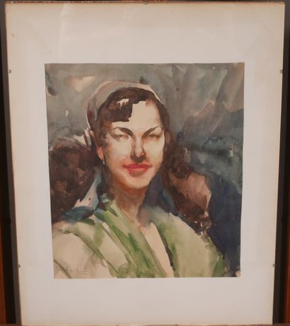 Richard DURANDO TOGO (1910- ?) 
Portrait...