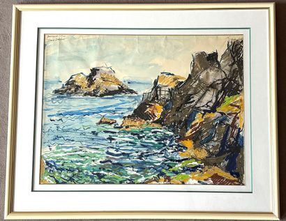 Ecole moderne
Bretagne, juillet 83
Gouache...