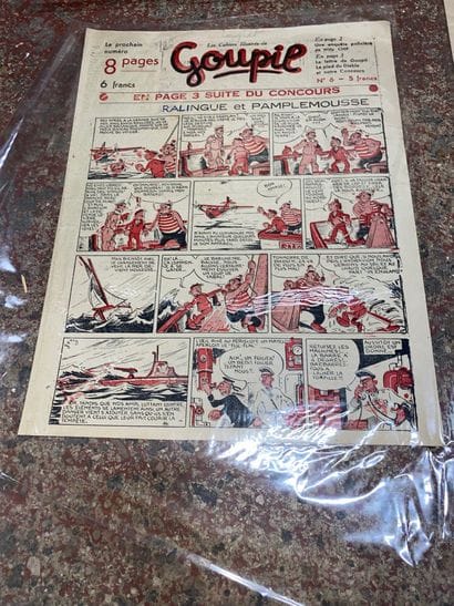 Lot comprenant :
-	Tarzan (année 1941, numéro...
