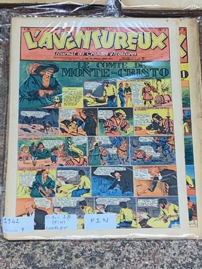 L’AVENTUREUX 
Ensemble de BD, comprenant...