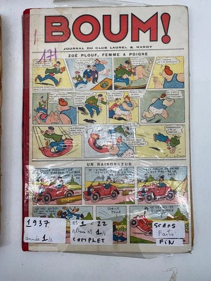 SHAZAM, ROBINSON, BOUM, L’INTREPIDE 
Lot...