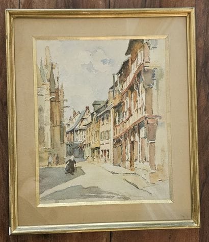 Ecole moderne
Rue animée
Aquarelle
30 x 24...