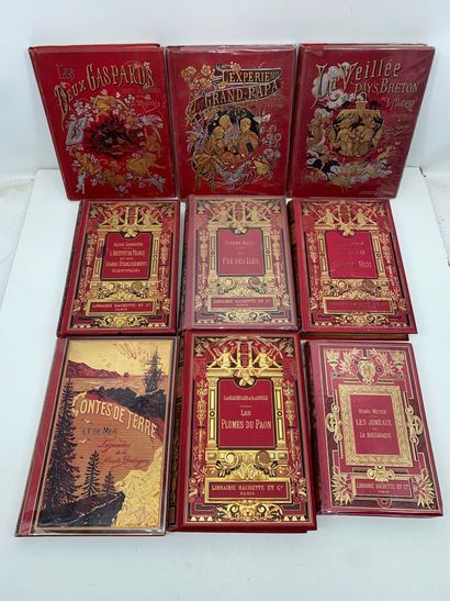 Set of 9 award-winning books, hardcover editions...