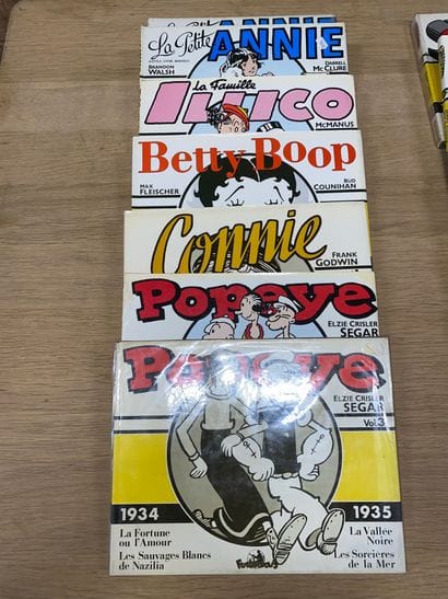 SUPERMAN, Red RYDER, POPEYE, CONNIE, DIVERS
Lot...