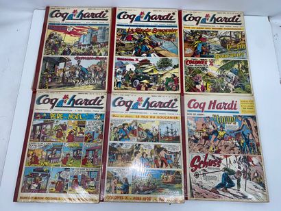 COQ HARDI 
Important lot comprenant :
-	16...