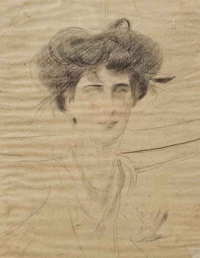 Paul César HELLEU (1859-1927) 
Portrait d’une...