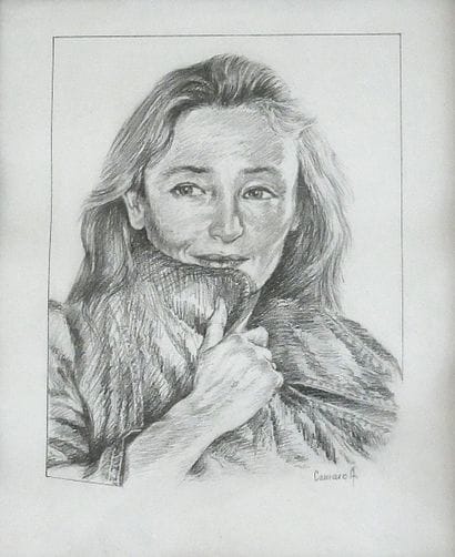 A. CAMARA
Portrait of a Woman
Graphite, signed...