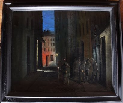 E.V. WEINMANN (XXème s.)
Le bureau de bienfaisance
Huile...