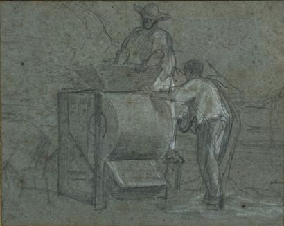 Ecole du XIXème s.
Le ramassage du foin -...