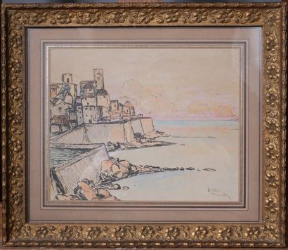 Etienne CLEMENTEL (1864-1936) 
Antibes
Encre...