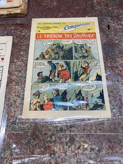 Lot comprenant :
-	Tarzan (année 1941, numéro...
